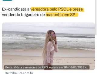 Ex-candidata a vereadora pelo PSOL é presa vendendo brigadeiro de maconha em SP - UOL