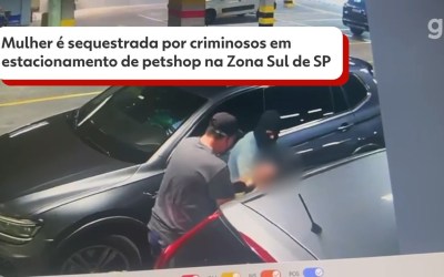 Mulher é sequestrada por criminosos em estacionamento de petshop na Zona Sul de SP - G1